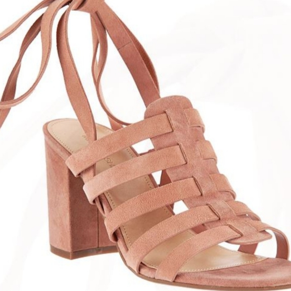 MARC FISHER PHOEBE SANDALS in a blush pink sz 9M new no box